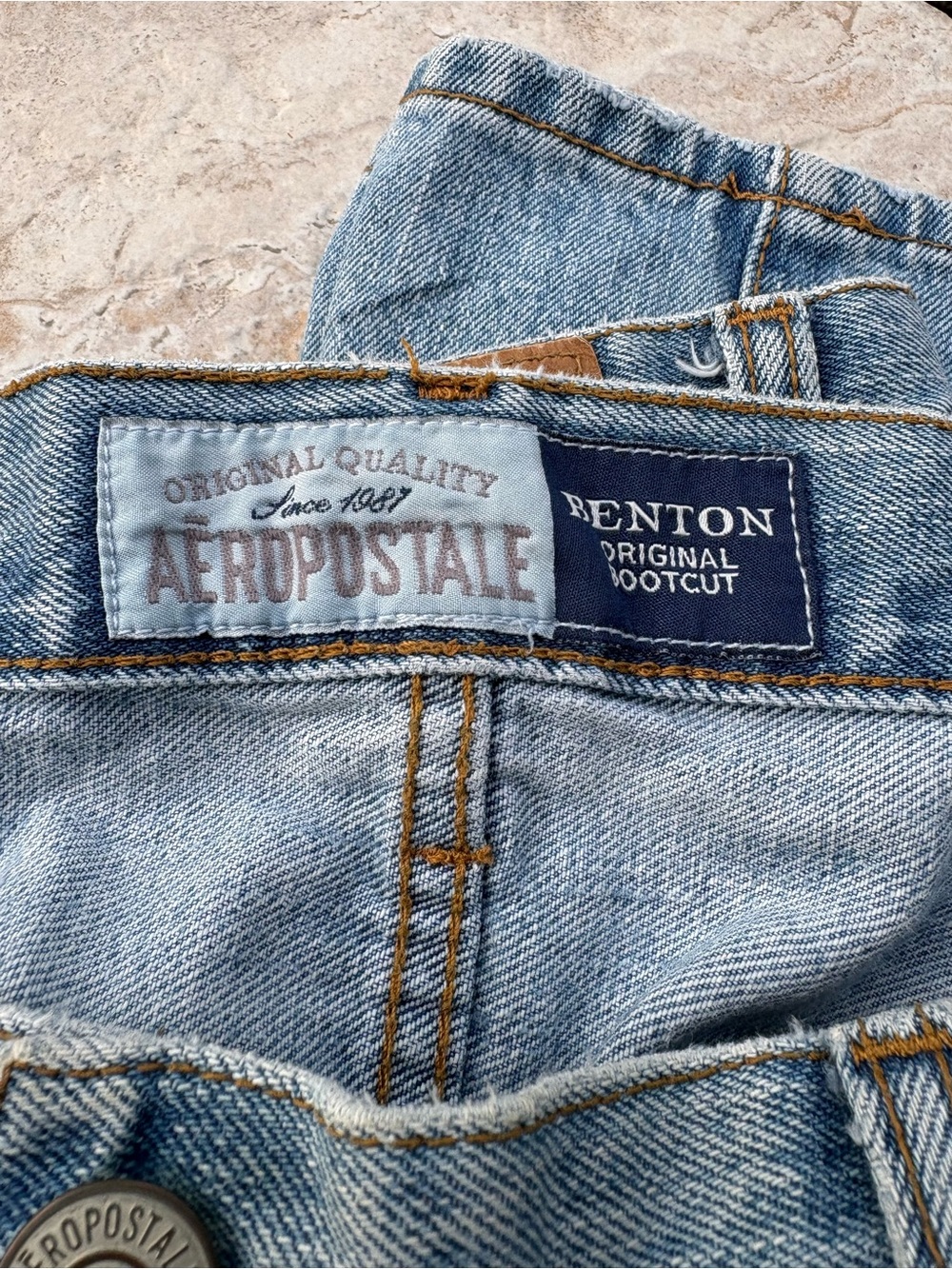 Men’s Aeropostale Brenton Bootcut jeans 33/32 light wash Y2K Vintage - Picture 6 of 7